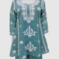 Sky Mal Chanderi Chikankari A-Line Coord Set