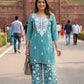 Lylac Mal Chanderi Chikankari Semi Formal Coord Set