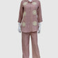 Pink Soft Linen Co-ord Set for Women with Jute Patch Work