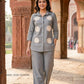 Grey Premium Linen Co-ord Set for Women | Stylish Ethnic Coord Wear