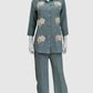 Sky Blue Premium Soft Linen Co-ord Set for Women with Straight Trousers