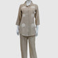 Beige Premium Soft Linen Co-ord Set for Women | Casual Luxury Wear