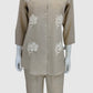 Beige Premium Soft Linen Co-ord Set for Women | Casual Luxury Wear