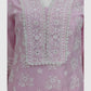 Baby Pink Pure Malmal Cotton Chikankari Co-ord Set for Women