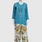 Ferozi Indo-Western A-Line Co-ord Set for Women in Muslin & Khadi Cotton