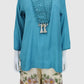 Ferozi Indo-Western A-Line Co-ord Set for Women in Muslin & Khadi Cotton