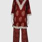 Rust Pure Cotton Co-ord Set for Women | Elegant Casual Ethnic Wear