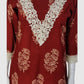Rust Pure Cotton Co-ord Set for Women | Elegant Casual Ethnic Wear