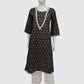 Mouse Colour Pure Cotton Printed Long Kurti for Women