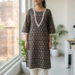 Mouse Colour Pure Cotton Printed Long Kurti for Women