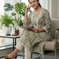 Pista Green Pure Cotton Printed Long Kurti with Lace Detailing