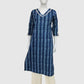 Blue Pure Cotton Printed Long Kurti for Everyday Wear