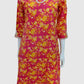 Peach Pure Cotton Printed Long Kurti with Pocket