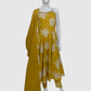 Mustard Pure Cotton Spaghetti Style Anarkali Suit Dupatta Set