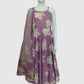 Lilac Pure Cotton Spaghetti Style Suit Dupatta Set
