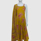 Mustard Pure Cotton Spaghetti Style Anarkali Suit Dupatta Set