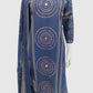 Navy Blue Pure Cotton Straight Suit Dupatta Set with Mirror Work
