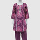 Wine Pure Cotton Printed Farshi Salwar Co-ord Set
