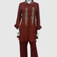 Rust Pure Chinnon Premium Semi-Formal Co-ord Set