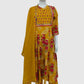 Mustard Pure Cotton Designer Anarkali Suit with Kota Doriya Dupatta
