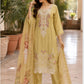 Light Gold Mal Chanderi Embroidered Straight Suit with Dupatta