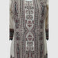 Beige Premium Modal Digital Printed Co-ord Set with Swarovski Work