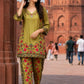 Green Premium Pure Crepe Digital Printed Semi-Formal Co-ord Set