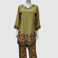 Green Premium Pure Crepe Digital Printed Semi-Formal Co-ord Set
