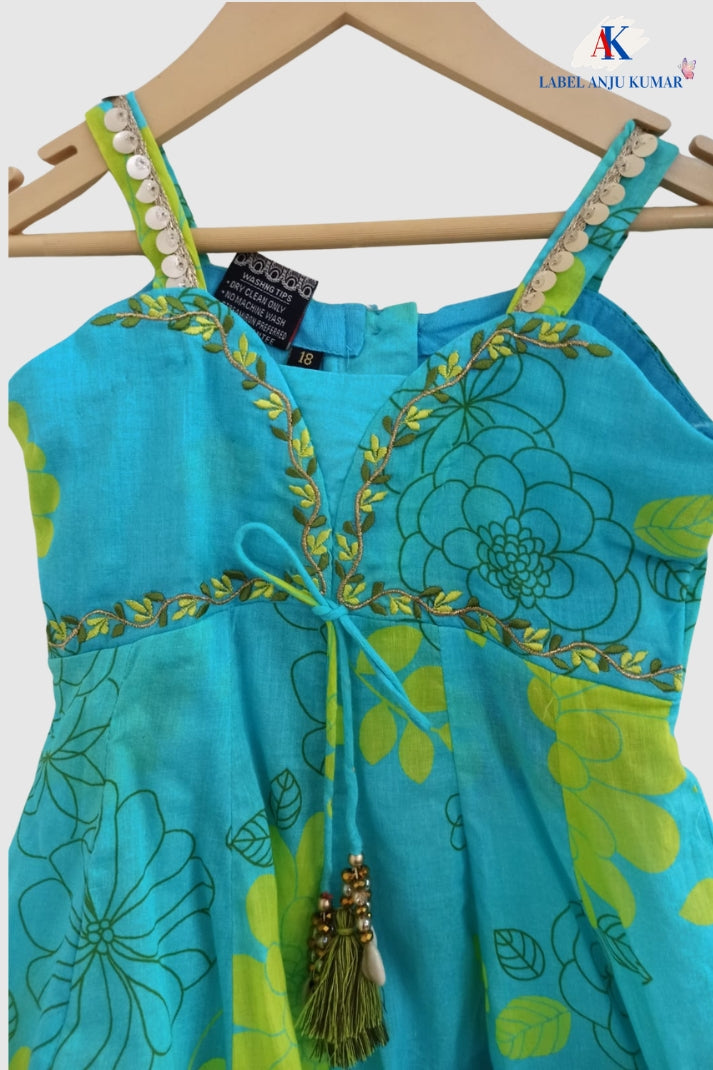 Ferozi Pure Cotton Ethnic Set for Girls | Newborn to 7 Years