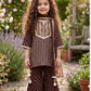 Brown Pure Cotton Ethnic Set for Girls | Newborn to 7 Years