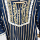 Navy Pure Cotton Ethnic Set for Girls | Newborn to 7 Years
