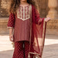 Mehroon Pure Cotton Ethnic Set for Girls | Newborn to 7 Years