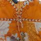 Orange Pure Cotton Ethnic Set for Girls | Newborn to 7 Years