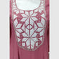 Pink Premium Mal Chanderi Full Ghera Anarkali Suit with Mirror & Patch Work