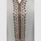 Light Beige Premium Crape Silk Straight Suit with Zardozi Work & Organza Dupatta