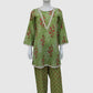 Pista Green Pure Cotton Co-ord Set for Women