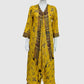 Yellow Pure Crepe Viral Indo-Western Co-ord Set