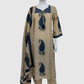 Blue Pure Cotton A-Line Suit Dupatta Set with Traditional Print