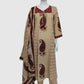 Mehroon Pure Cotton A-Line Suit Dupatta Set for Women
