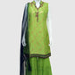 Green Banarasi Jacquard Hand-Embroidered Sharara Set – Party Wear Women’s Ethnic Wear