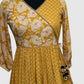Mustard Muslin Angrakha Style Sharara Set with Dupatta – Semi Formal Women’s Ethnic Wear