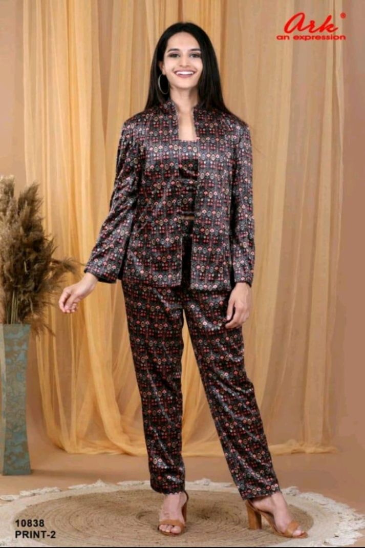 VELVET COORD SET KA-10838 PRINT-2