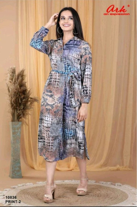 VELVET KURTI KA-10836 PRINT-2