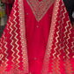 Majenta Silk Suit Dupatta Set with Banarasi Dupatta | Label Anju Kumar