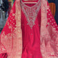 Red Silk Suit Dupatta Set with Banarasi Dupatta | Label Anju Kumar