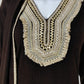 Brown Woollen Suit Dupatta Set – 42″ Shirt with Jute Lace Detailing + Trousers & Stole | Label Anju Kumar