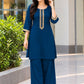 Magenta, Mehroon & Blue Without Dupatta (Design.No-12020)