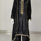 Velvet Coord Set with Mirror Hand Work
