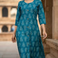 Mix Printed Cotton A-Line Kurti with Pockets & Round Neck | Label Anju Kumar