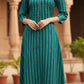 Mix Printed Cotton A-Line Kurti with Pockets & Round Neck | Label Anju Kumar